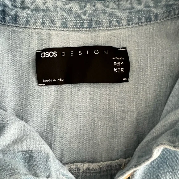 Maternity denim shirt dress from ASOS - Picture 2 of 3